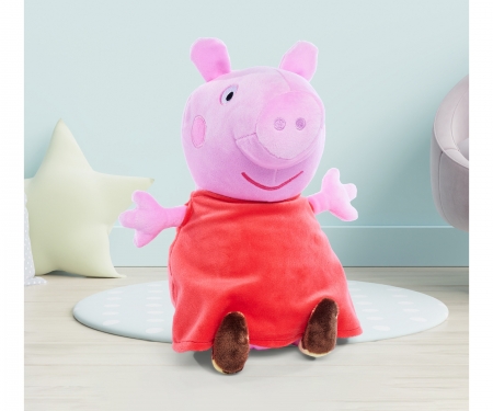 simba Peppa Pig - Pluche Peppa met geluid, 22cm