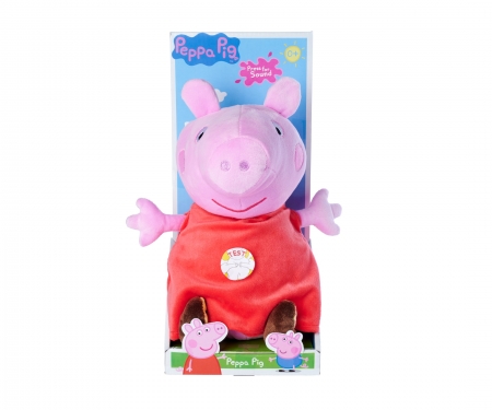 simba Peppa Pig - Pluche Peppa met geluid, 22cm