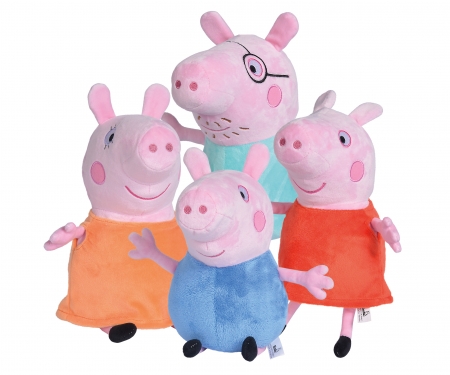 simba Peppa Pig Peluche, 2026cm, 4 assorti