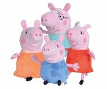 simba Peppa Pig - Pluche, 20-26cm, 4 assortie