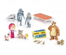 Masha et les jouets de poupée d'ours et de merlu Algeria