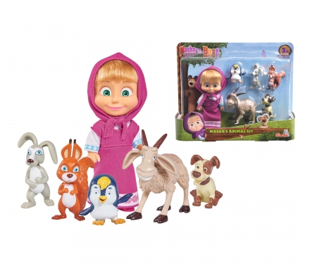 MASHA POUPEE ET AMIS ANIMAUX 12CM simba MASHA POUPEE ET AMIS ANIMAUX 12CM