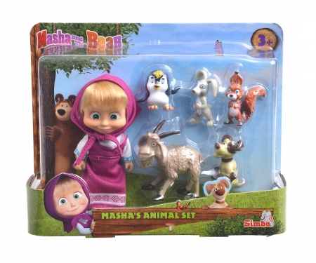 MASHA POUPEE ET AMIS ANIMAUX 12CM simba MASHA POUPEE ET AMIS ANIMAUX 12CM