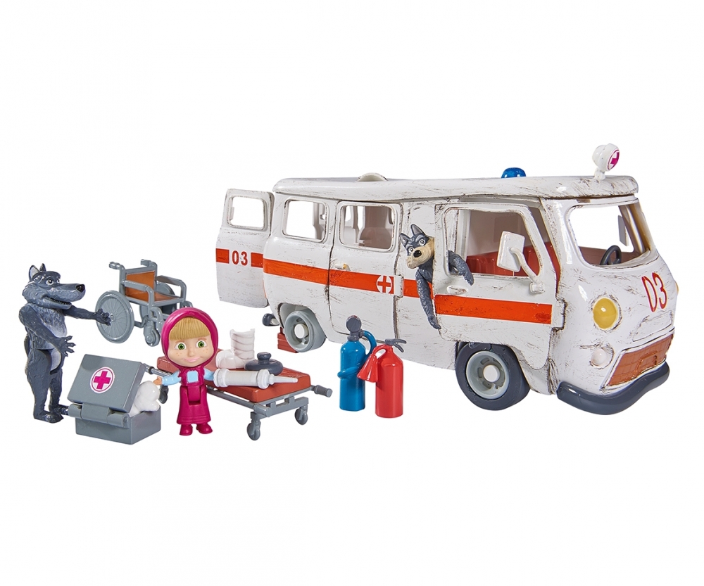 MASHA PLAYSET AMBULANCE Masha et Michka Personnages Th mes