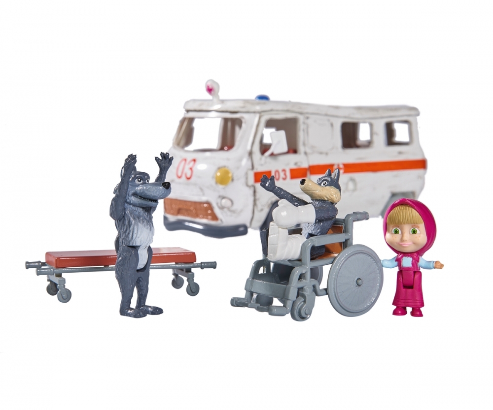 MASHA PLAYSET AMBULANCE Masha et Michka Personnages Th mes
