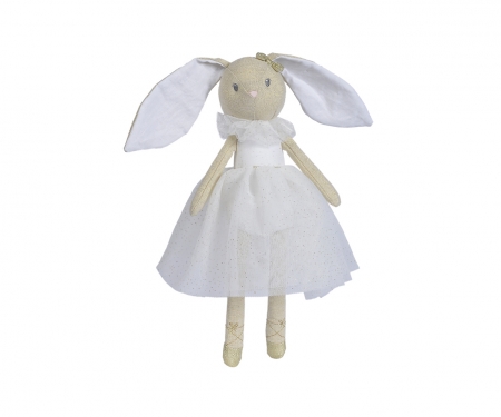 simba Nicotoy Lapin Ballerine Robe Blanc, 33cm