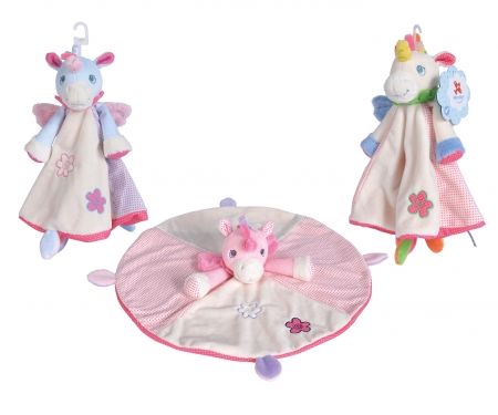 simba Nicotoy Doudou Licorne, 39cm, 3 assorti