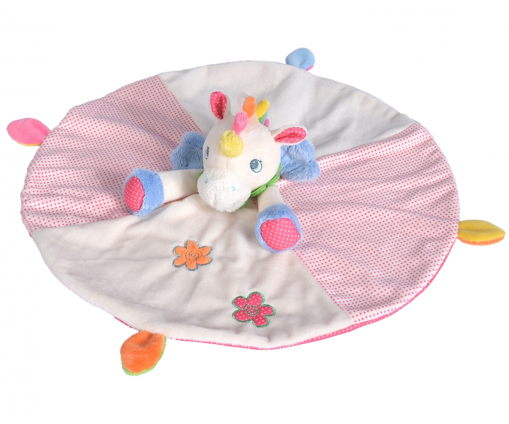 Nicotoy Doudou Licorne 39cm 3 assorti Nicotoy Marques be.simbatoys