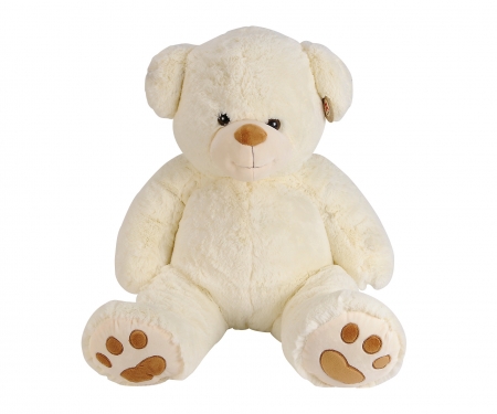 simba Nicotoy Peluche Ours Classique, Crême, Assis, 85cm