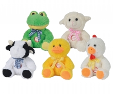 simba Nicotoy - Pluche Pasen zittend, 15cm, 5 assortie