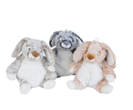 simba Zittend Konijn met beans 20cm, assortiment van 3 kleuren