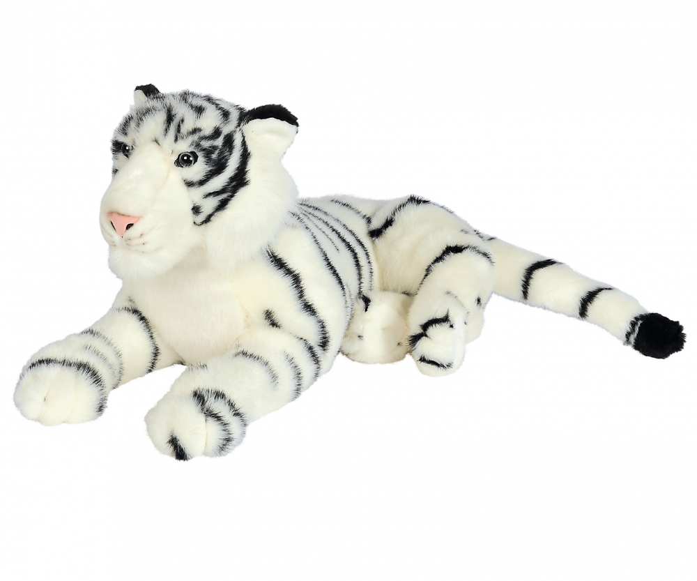 Pat eer Trouwens Nicotoy - Pluche Witte tijger liggend 60cm - Nicotoy - Merken -  be.simbatoys.com