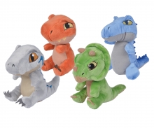simba Universal Jurassic Peluche Cute Dinosaure, 18cm, 4 assorti