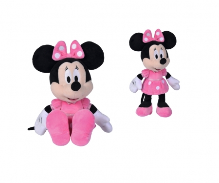 simba Disney peluche Minnie 25cm dans une robe rose