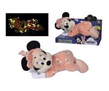 simba Disney - Peluche Minnie en pyjama qui brille dans la nuit 30cm