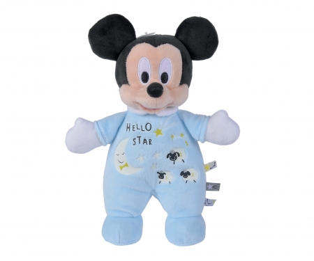 simba Disney Mickey & Vrienden - Pluche Mickey Starry Night "glow in the dark" 25cm