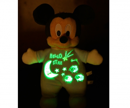 simba Disney Mickey & Vrienden - Pluche Mickey Starry Night "glow in the dark" 25cm