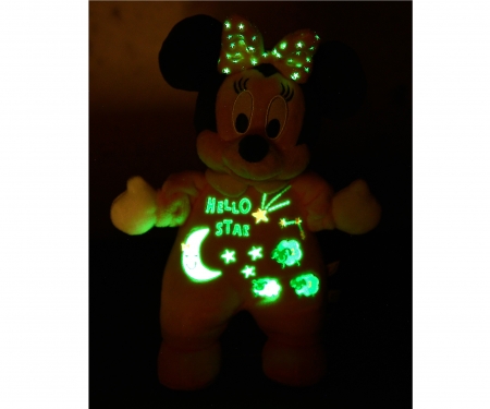 simba Disney Mickey & Vrienden - Pluche Minnie Starry Night "glow in the dark" 25cm