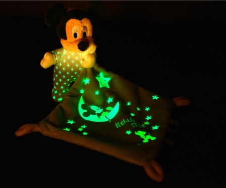 simba Disney Mickey & Vrienden - Snuffel Mickey Starry Night "glow in the dark"