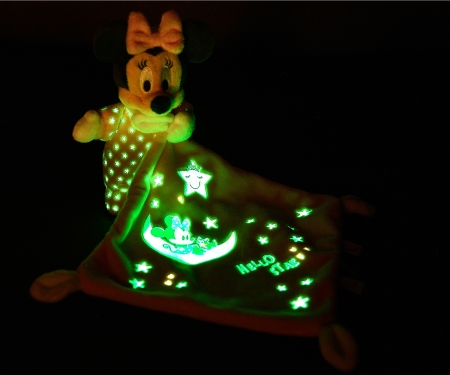 simba Disney Mickey & Vrienden - Snuffel Minnie Starry Night "glow in the dark"