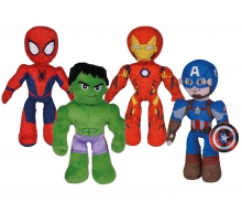 simba Disney Marvel  Peluche Avengers, débout, 25cm, 4 assortis