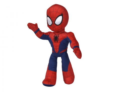 simba Disney Marvel  Peluche Avengers, SpiderMan débout, 25cm