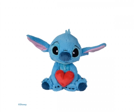 simba Peluche Stitch con corazón 25 cm
