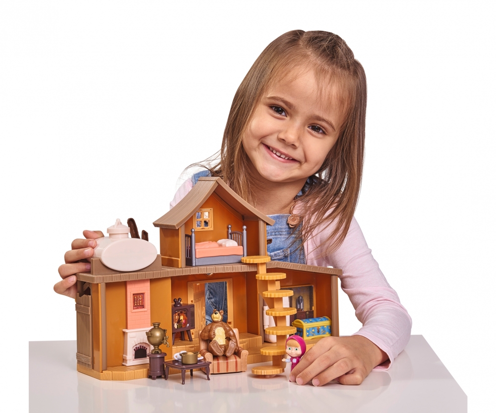 Playset Gran Casa del Oso con 2 figuras y accesorios Masha y el oso Heroes y estrellas Tematicas es.simbatoys