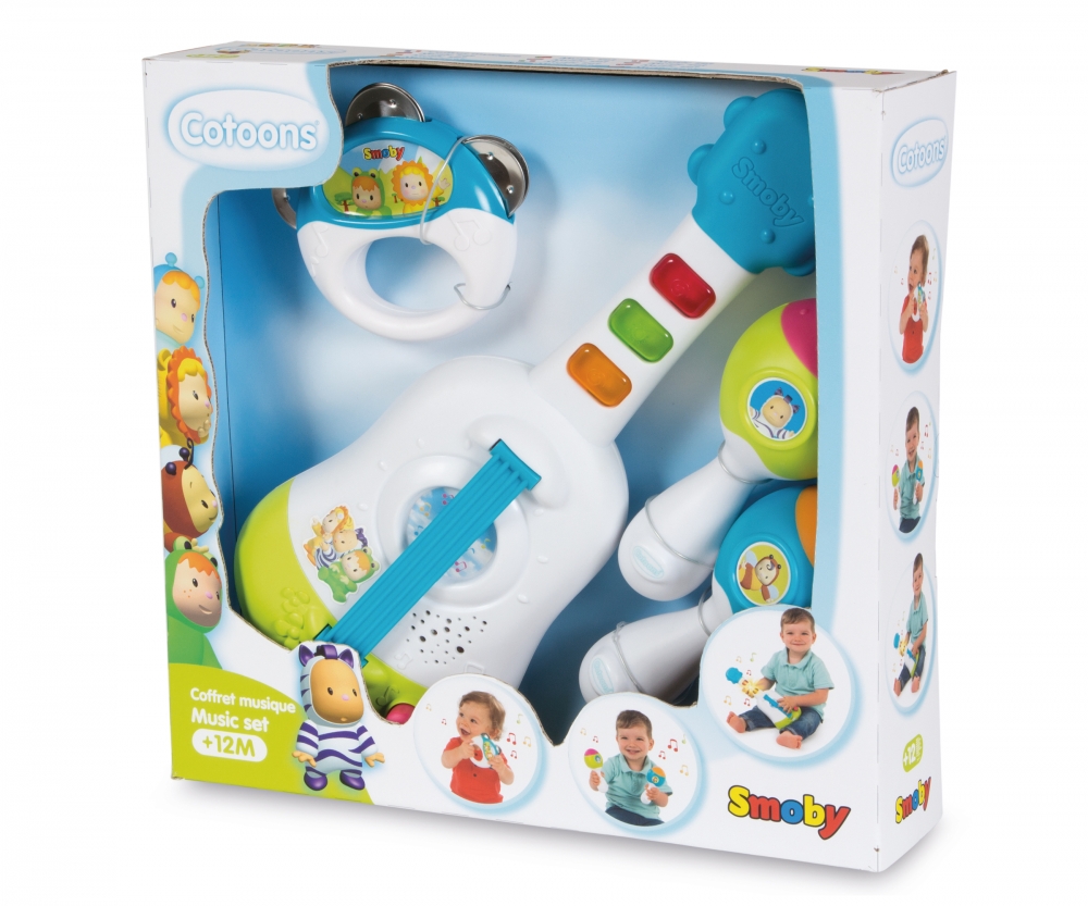 Smoby Cotoons Baby Musik Set Spielzeug Musikinstrumente Xylophon Kinder Musik 