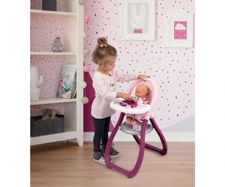 smoby Baby Nurse jídelní židlička pro panenky
