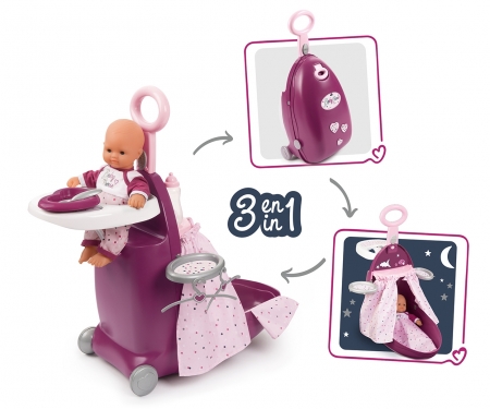 smoby BN NURSERY SUITCASE 3IN1