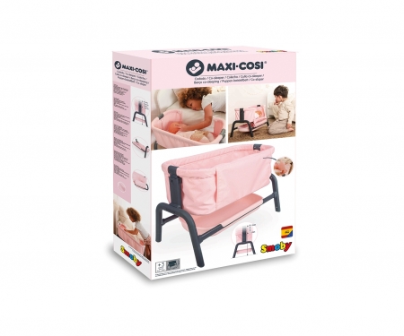 Postýlka Maxi Cosi světle růžová pro panenky smoby Postýlka Maxi Cosi světle růžová pro panenky