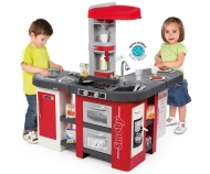 smoby Cucina Studio XXL Bubble con 38 accessori, simula l'effetto dell'acqua che bolle, frigorifero, forno, lavastoviglie, dispenser del ghiaccio, macchina del caffè