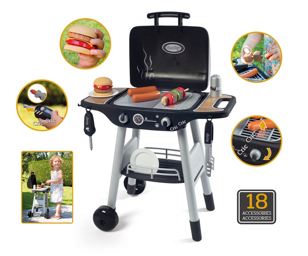 Details about   Smoby BBQ Plancha Play Grill with Accessories 