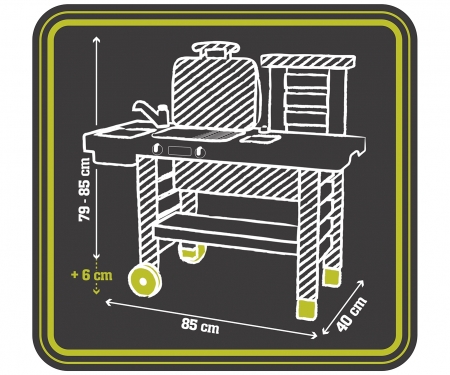 Garden Kitchen Barbecue smoby Garden Kitchen Barbecue