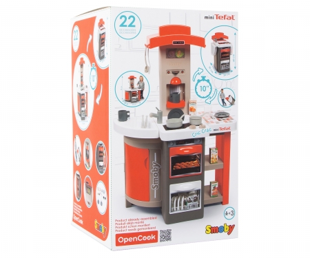 Kuchyňka Tefal skládací, červená smoby Kuchyňka Tefal skládací, červená