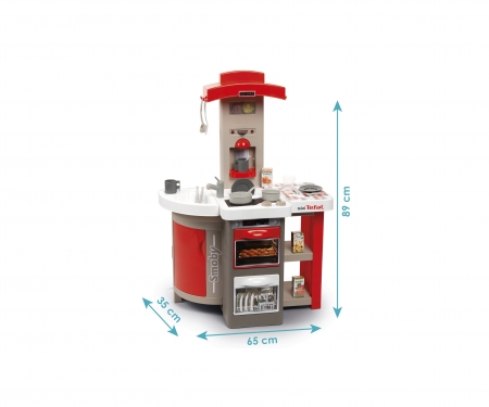 Kuchyňka Tefal skládací, červená smoby Kuchyňka Tefal skládací, červená