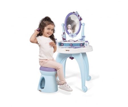 smoby Ledové království Toaletní stolek 2v1 se židličkou