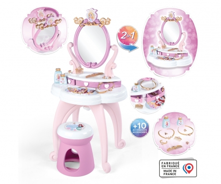 smoby Disney Princess Toaletní stolek se židličkou 2v1