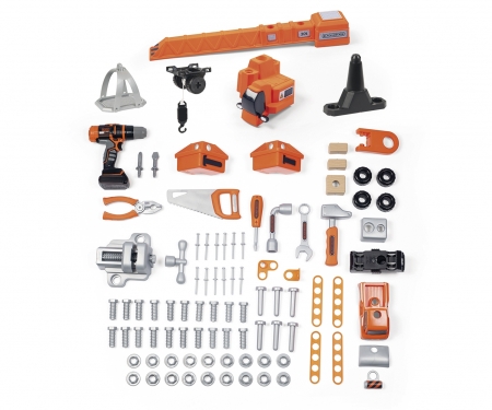 Black & Decker Velká pracovní dílna s jeřábem smoby Black & Decker Velká pracovní dílna s jeřábem