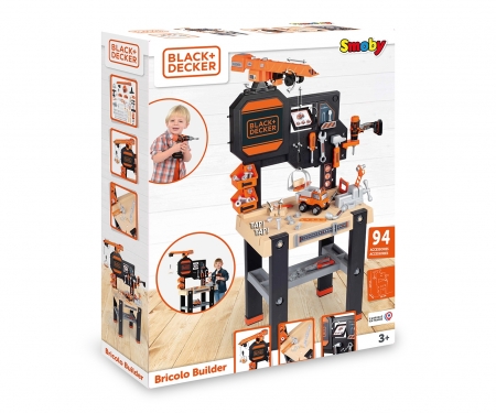 Black & Decker Velká pracovní dílna s jeřábem smoby Black & Decker Velká pracovní dílna s jeřábem