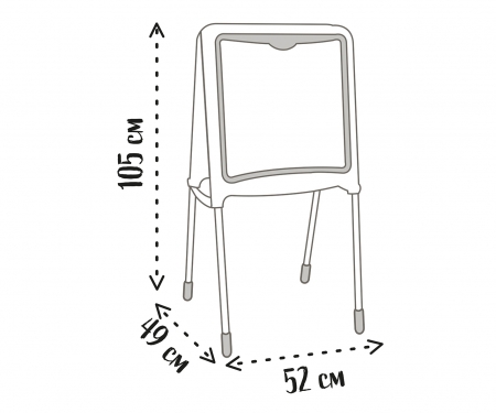 Tabule na kreslení kovová modrá, stojací smoby Tabule na kreslení kovová modrá, stojací