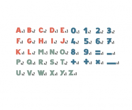 72 LETRAS Y NÚMEROS MAGNÉTICOS smoby 72 LETRAS Y NÚMEROS MAGNÉTICOS