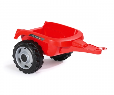 smoby RED FARMER XL TRACTOR + TRAILER