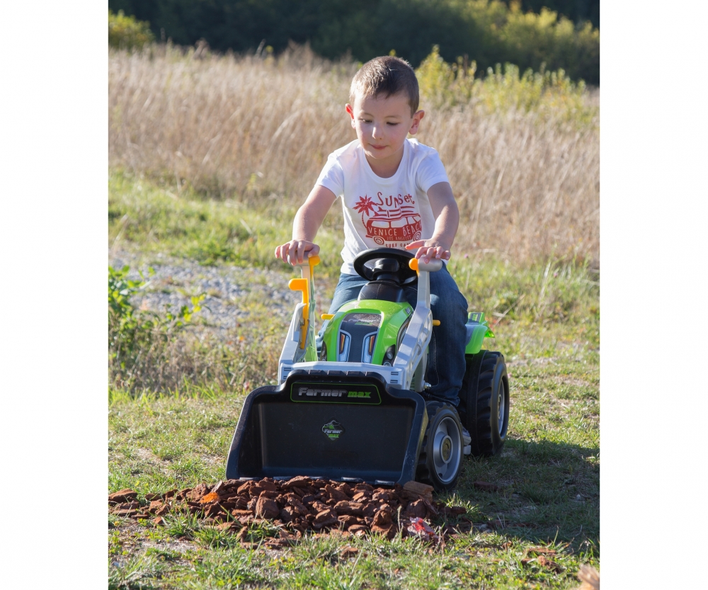 Smoby Farmer Max Ride-On Tractor & Trailer Combo Kids Outdoor Garden Play BNIB! 