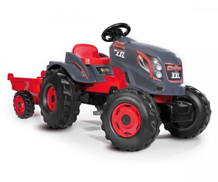smoby TRACTOR STRONGER XXL + REMOLQUE