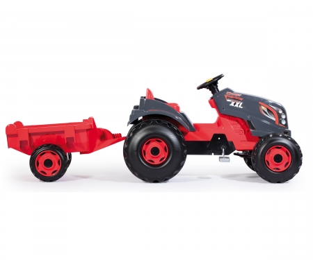 smoby TRACTOR STRONGER XXL + REMOLQUE