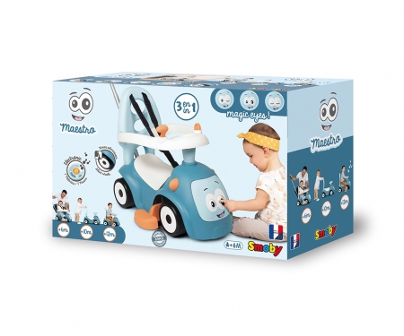 Odrážedlo Maestro 3v1 modré elektronické smoby Odrážedlo Maestro 3v1 modré elektronické