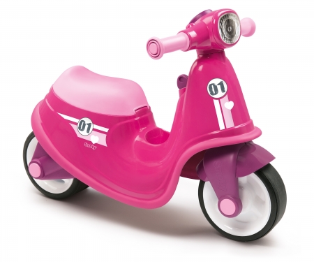 smoby PORTEUR SCOOTER ROSE