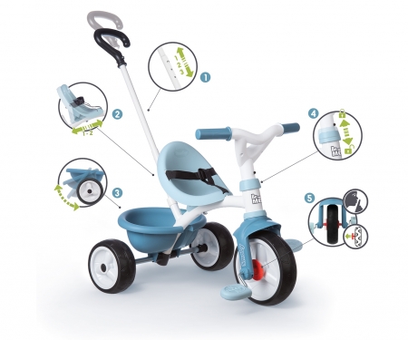 smoby TRICYCLE BE MOVE BLEU